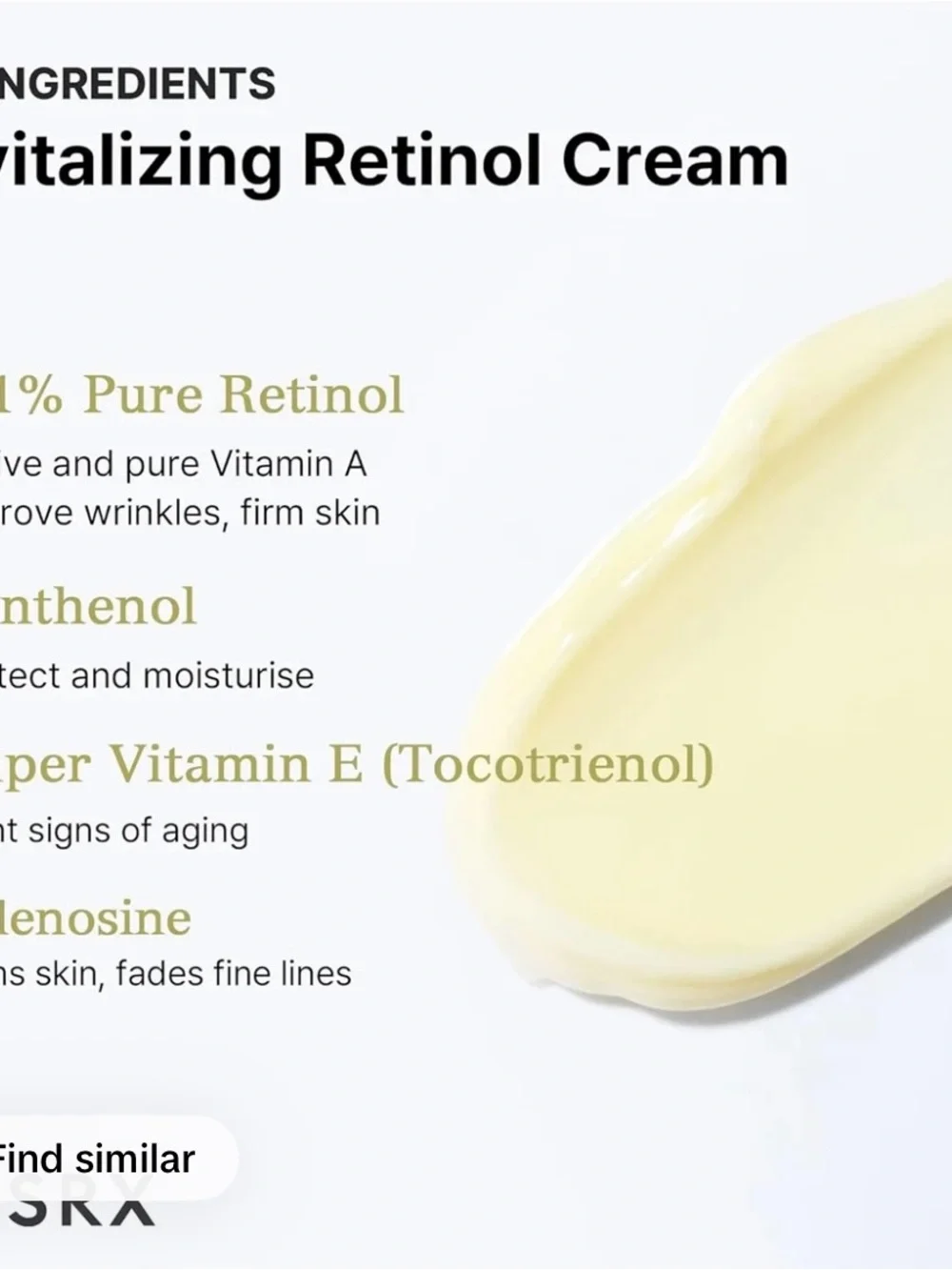 COS Lip Tube Retinol Cream in White with Black Cap